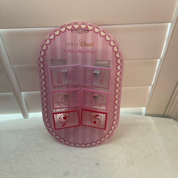 PRIME CHEF Other - Pink Bag Clips Set